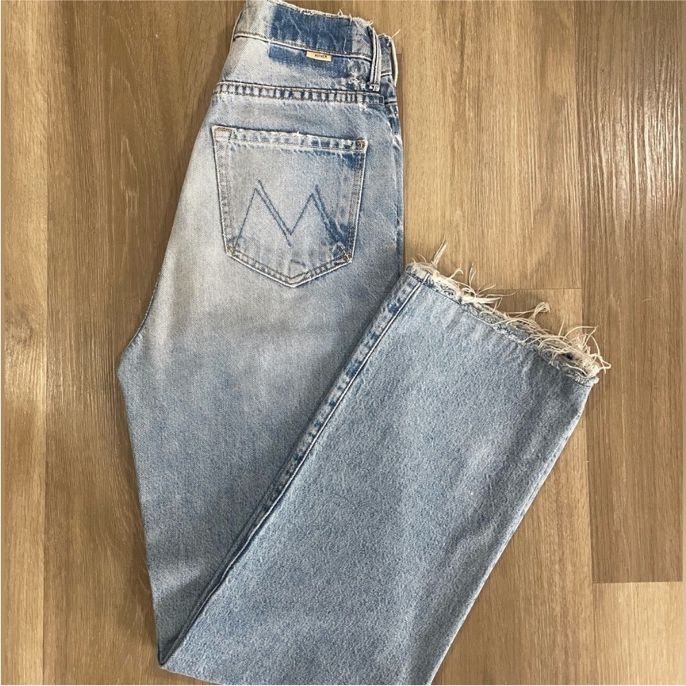 Mother High Waisted Tunnel Vision Sneak Jeans